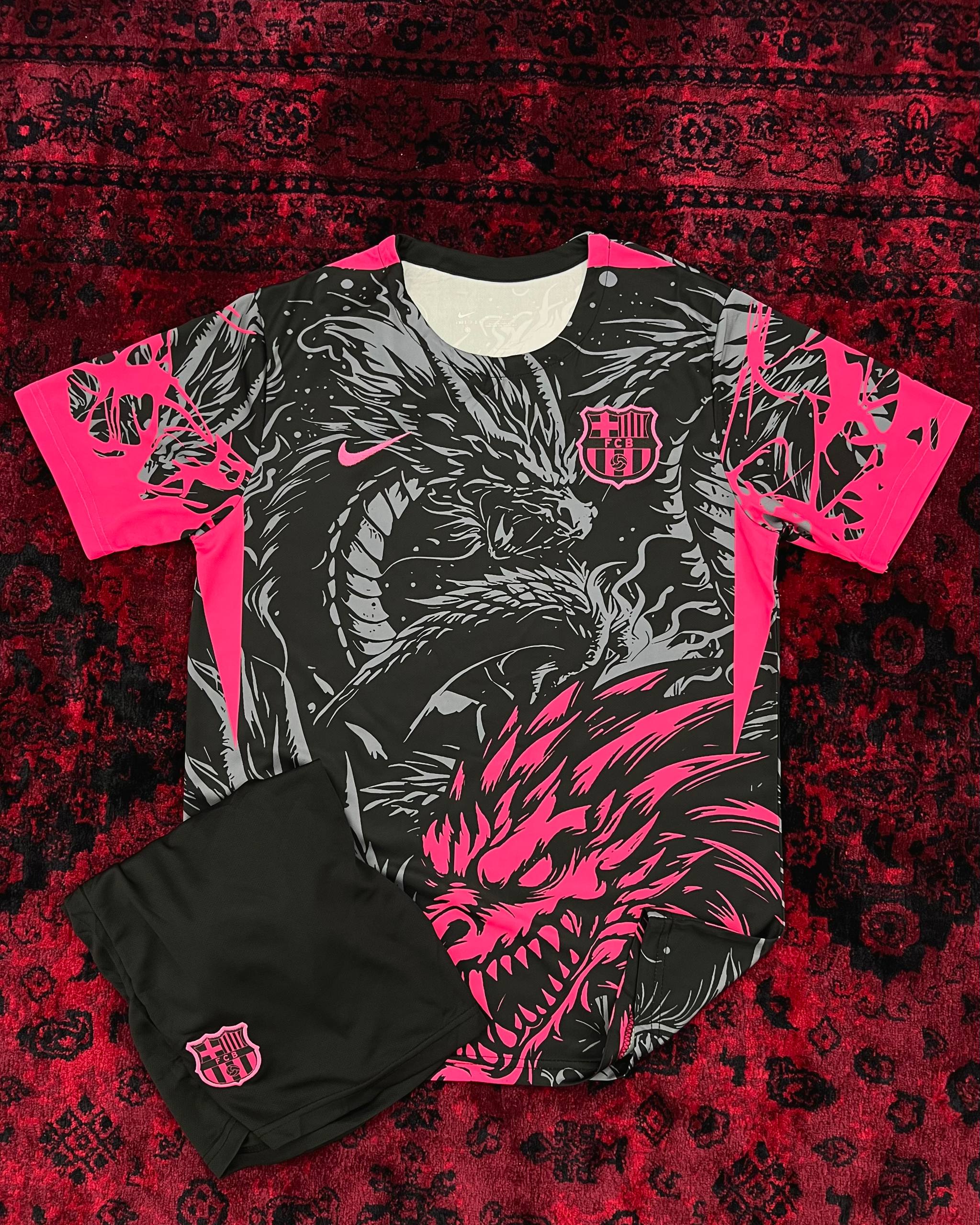 کیت دراگون بارسلونا (طوسی صورتی)